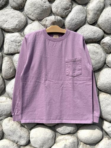 L/S Crew Pocket Tee (Old Purple)