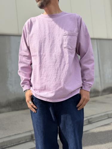 L/S Crew Pocket Tee (Old Purple)