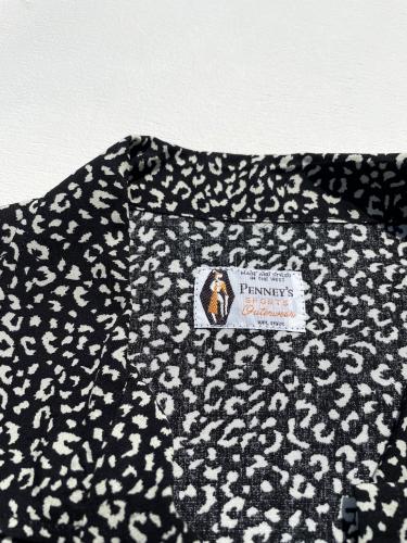 【TOWNCRAFT】 Rayon Beach Shit (Black Leopard)