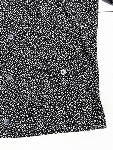 【TOWNCRAFT】 Rayon Beach Shit (Black Leopard)