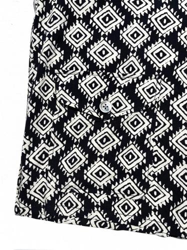【TOWNCRAFT】 Rayon Beach Shit (Black Batik)