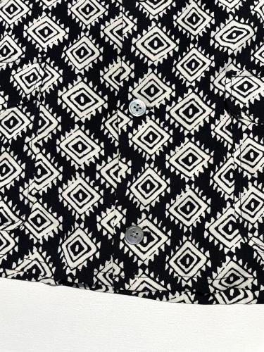 【TOWNCRAFT】 Rayon Beach Shit (Black Batik)