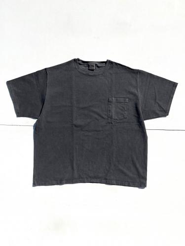 S/S Pocket Tee Pigment Dye Big (Black)