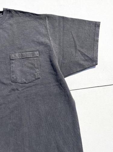 S/S Pocket Tee Pigment Dye Big (Black)