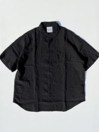 グランパリネンシャツ (ブラック)