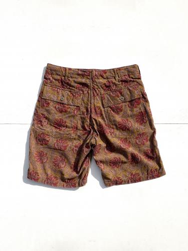 Fatigue Short (Floral Printed Corduroy)