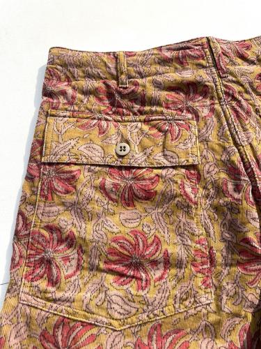 Fatigue Short (Floral Printed Corduroy)