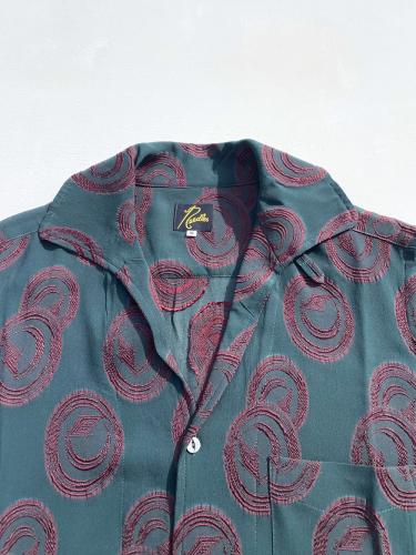 Italian Collar S/S Shirt (R/PE Ring Cut Jq)