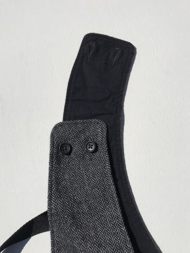 【 30% OFF】　Shoulder Vest (Poly Wool Herringbone)