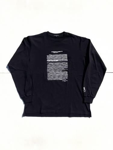 Printed Cross Crew Neck L/S T-Shirt