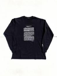 Printed Cross Crew Neck L/S T-Shirt