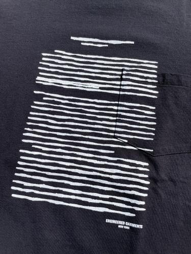 Printed Cross Crew Neck L/S T-Shirt