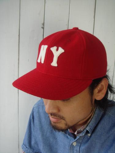 EBBETSFIELD FLANNELS　GO WEST　キャップ　レッド 赤 新品 USA製 エベッツフィールド フランネル BBキャップ SIZE7