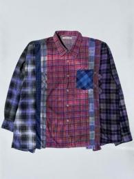 Flannel Shirt ⇒ 7 Cuts Wide Shirt (Tie Dye) "D"