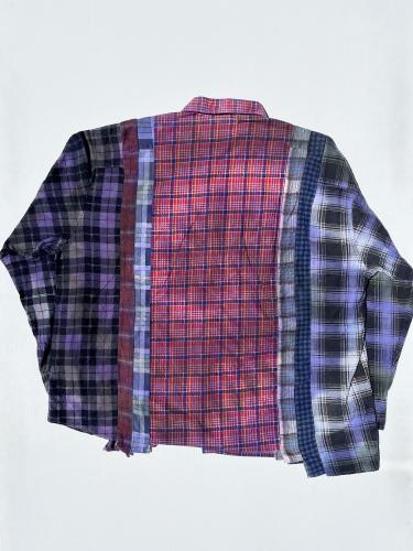 Flannel Shirt ⇒ 7 Cuts Wide Shirt (Tie Dye) "D"
