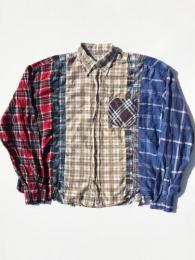 Flannel Shirt ⇒ 7 Cuts Wide Shirt "D"