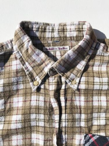 【 30% OFF】 Flannel Shirt ⇒ 7 Cuts Wide Shirt "D"