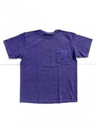 S/S Pocket Tee Pigment Dye (Purple)