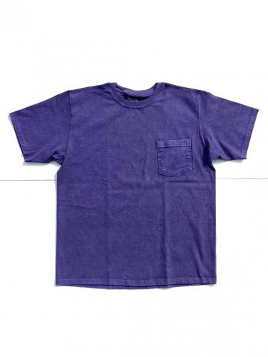 S/S Pocket Tee Pigment Dye (Purple)