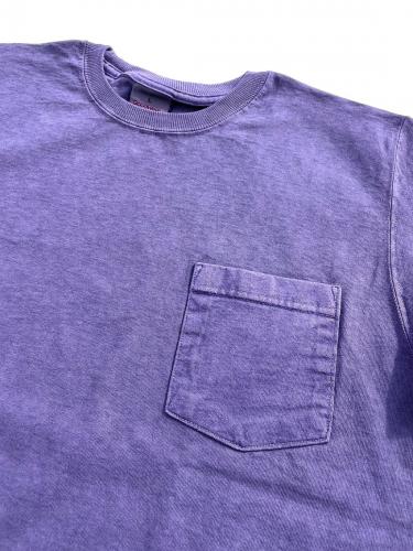 S/S Pocket Tee Pigment Dye (Purple)