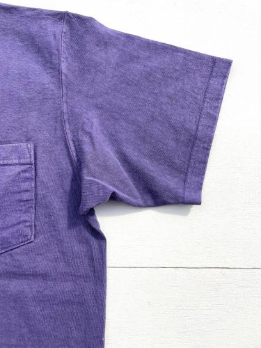 S/S Pocket Tee Pigment Dye (Purple)