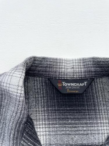 【TOWNCRAFT】 Flannel Check Loop Collar L/S Shirt