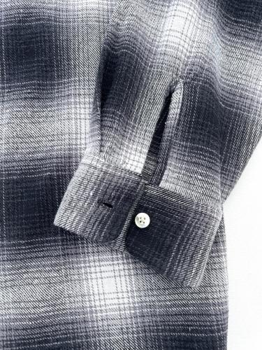 【TOWNCRAFT】 Flannel Check Loop Collar L/S Shirt