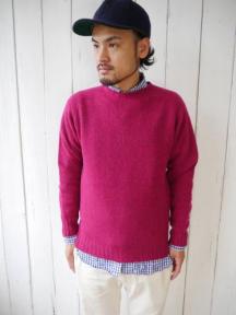 【40% OFF】　Crew Neck Shetland Sweater