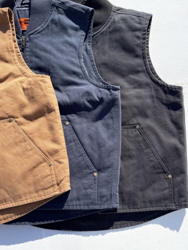 【CornerStone】 Washed Duck Cloth Vest