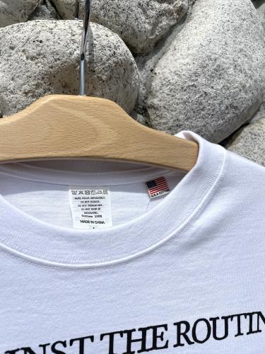 【THRIFTY LOOK 】 "PATR" LS TEE (White)