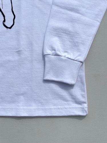 【THRIFTY LOOK 】 "PATR" LS TEE (White)