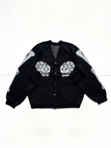 【THRIFTY LOOK 】 Raglan Sleeve Souvenir Cardigan