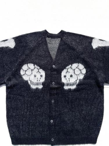 【THRIFTY LOOK 】 Raglan Sleeve Souvenir Cardigan
