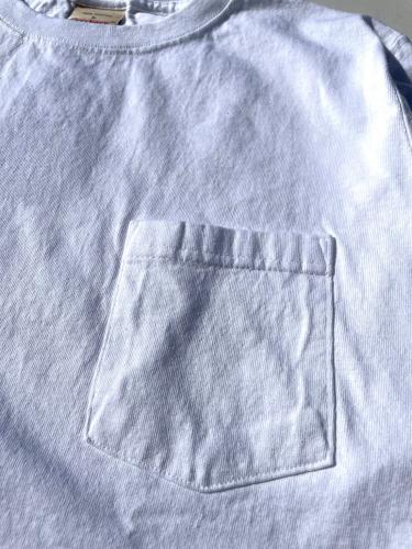 L/S Crew Pocket Tee (White)