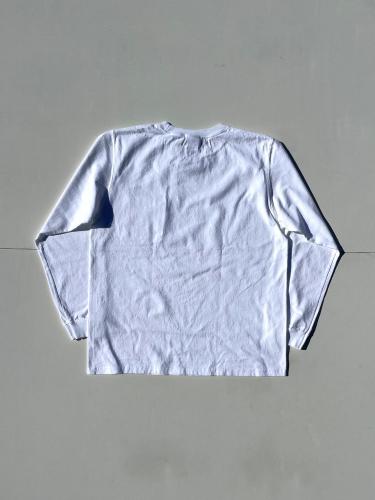 L/S Crew Pocket Tee (White)