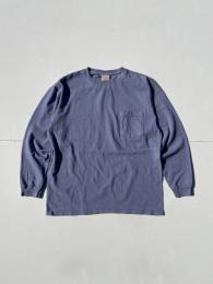 L/S Crew Pocket Tee (Fade Navy)