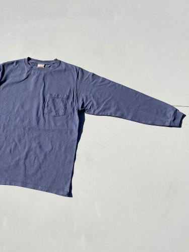 L/S Crew Pocket Tee (Fade Navy)