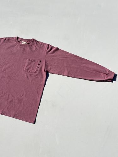 L/S Crew Pocket Tee (Old Pink)