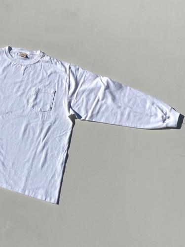 L/S Crew Pocket Tee BIG (White)