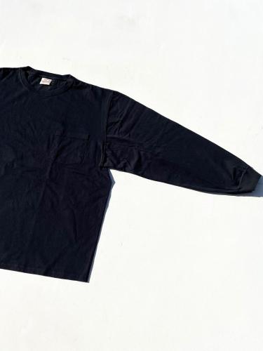 L/S Crew Pocket Tee BIG (Black)