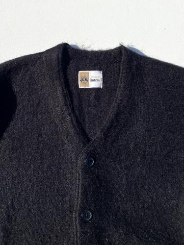 【TOWNCRAFT】 Shaggy Color Cardigan "Black"