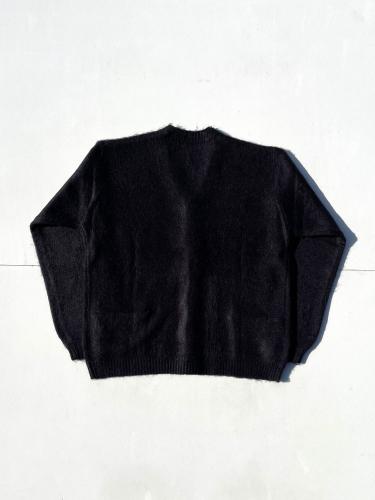 【TOWNCRAFT】 Shaggy Color Cardigan "Black"