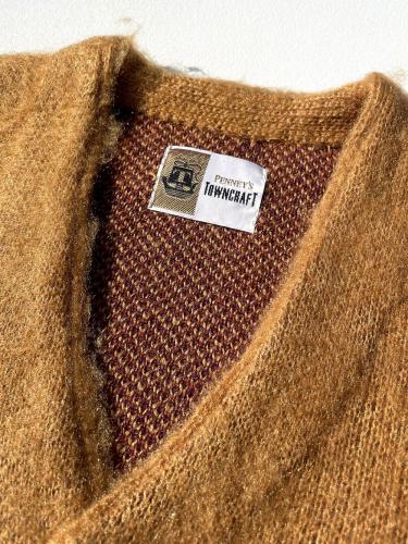 【TOWNCRAFT】 Shaggy Color Cardigan "Mustard"