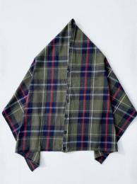 【 30% OFF】 Button Shawl (Big Plaid Heavy Flannel)