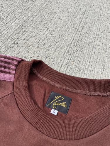 Track Crew Neck Shirt (Poly Smooth) "Brown"