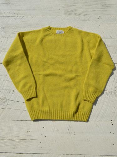 Crew Neck Shetland Sweater  (Pistachio)