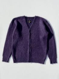 Mohair Cardigan (Solid) "Purple"