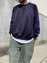 Track Crew Neck Shirt (Poly Smooth) "Navy"