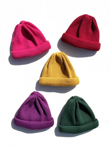 Wool Roll Knit Cap