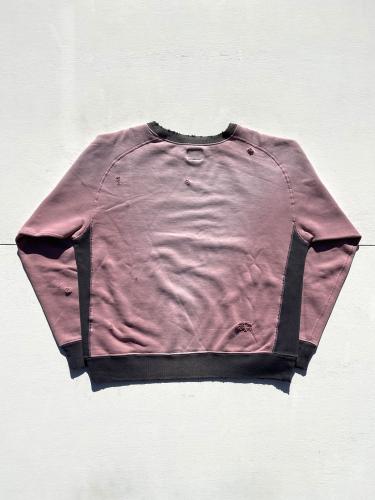 2-Tone Crew Neck Sweat Shirt (Cotton French Terry)